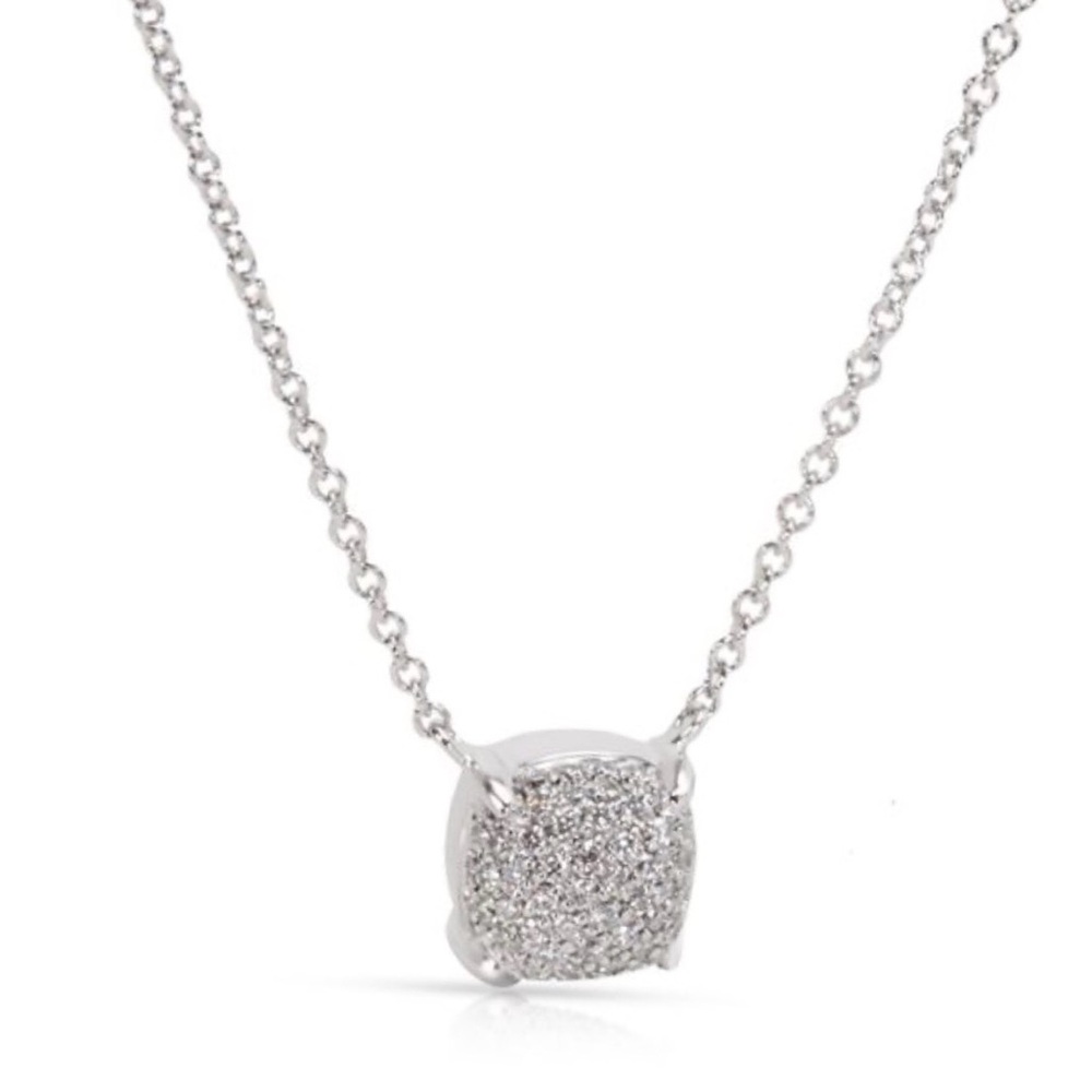Tiffany & Co. | Sugar Stack White Gold & Diamond Pendant Necklace